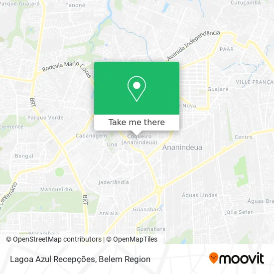 Lagoa Azul Recepções map