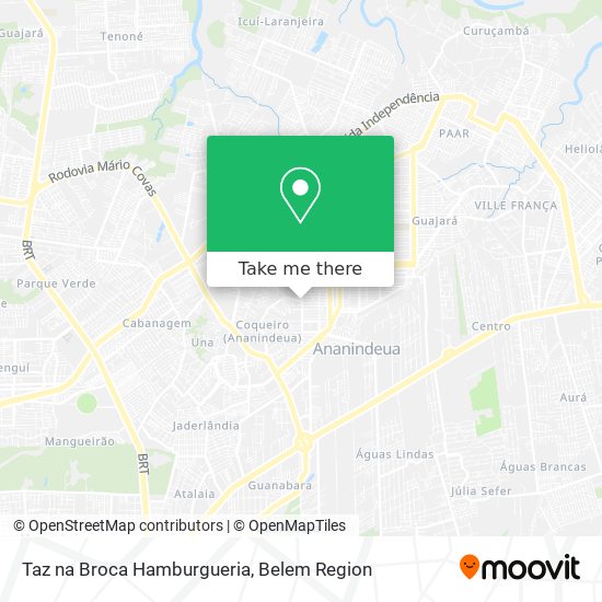 Taz na Broca Hamburgueria map