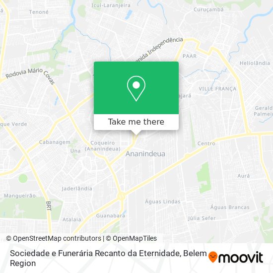Sociedade e Funerária Recanto da Eternidade map