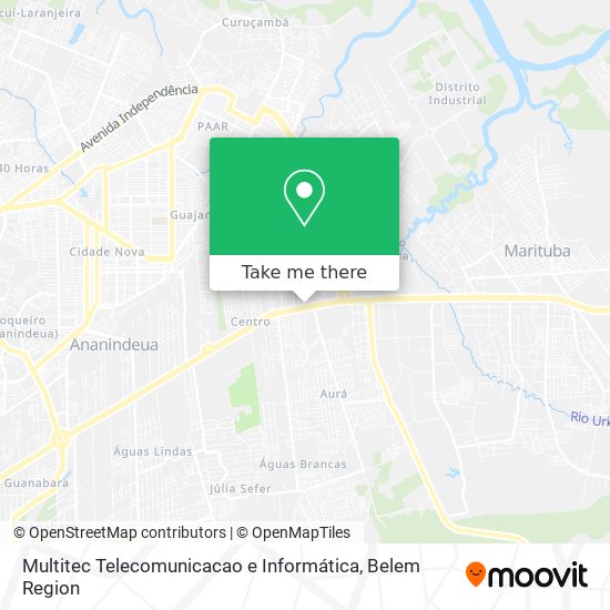 Mapa Multitec Telecomunicacao e Informática