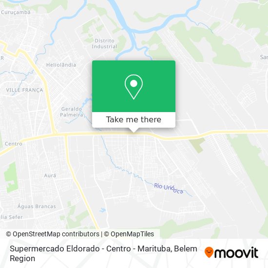 Mapa Supermercado Eldorado - Centro - Marituba