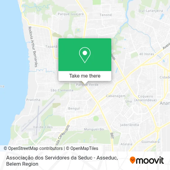 Associação dos Servidores da Seduc - Asseduc map