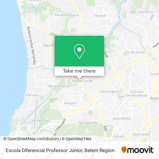 Mapa Escola Diferencial Professor Júnior