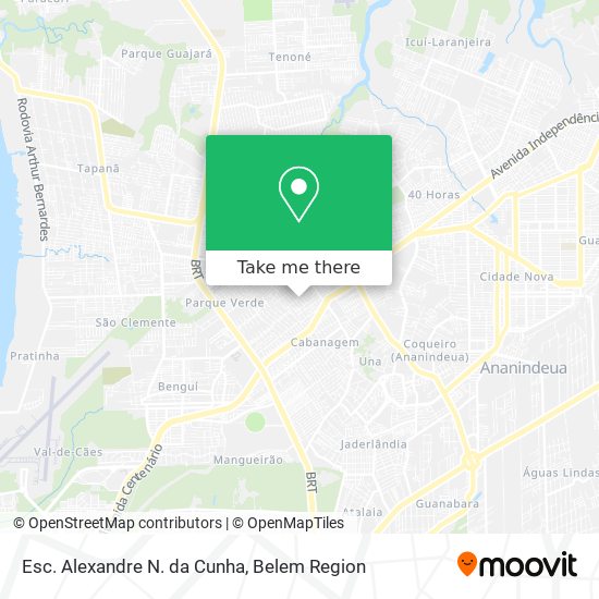 Esc. Alexandre N. da Cunha map
