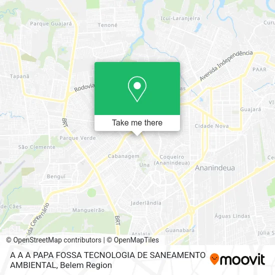 A A A PAPA FOSSA TECNOLOGIA DE SANEAMENTO AMBIENTAL map