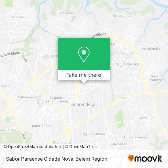 Sabor Paraense Cidade Nova map