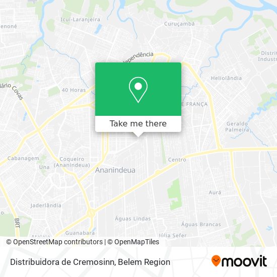 Distribuidora de Cremosinn map