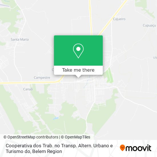 Cooperativa dos Trab. no Transp. Altern. Urbano e Turismo do map