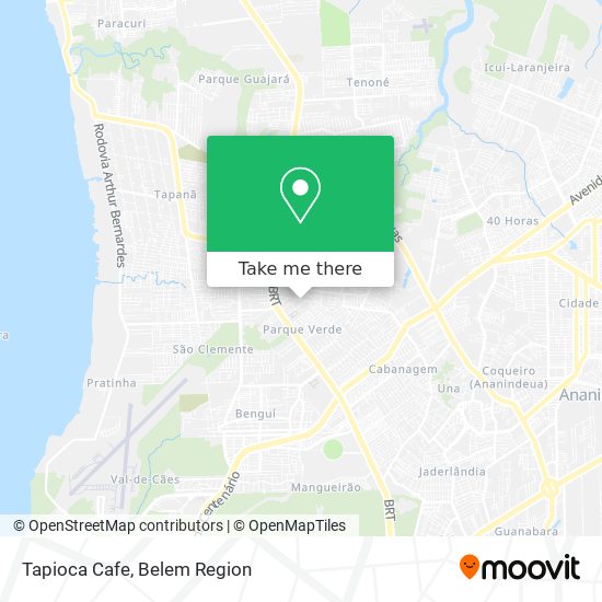 Mapa Tapioca Cafe