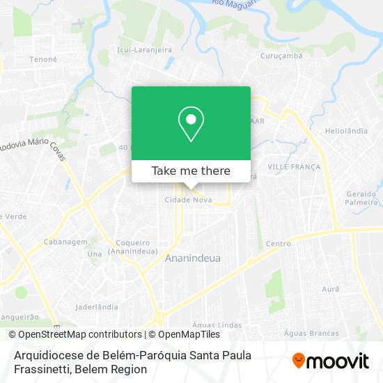 Arquidiocese de Belém-Paróquia Santa Paula Frassinetti map