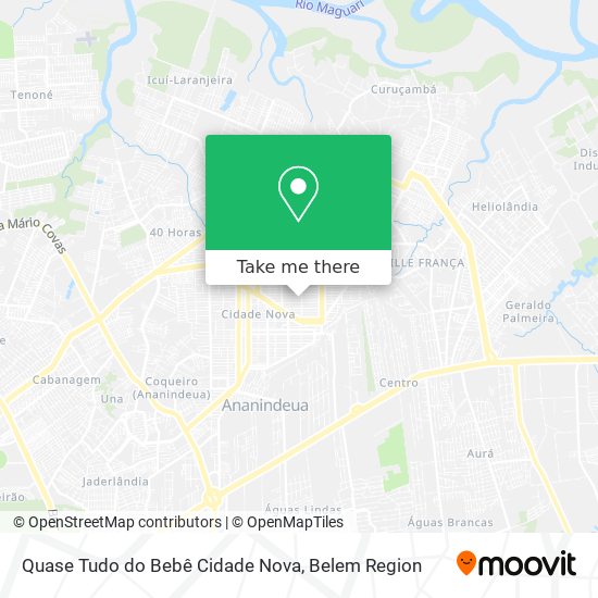 Mapa Quase Tudo do Bebê Cidade Nova