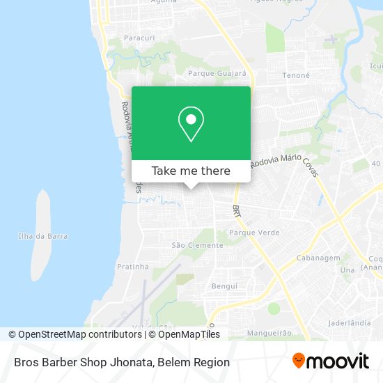 Mapa Bros Barber Shop Jhonata