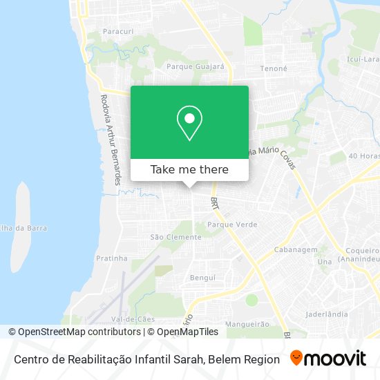 Centro de Reabilitação Infantil Sarah map