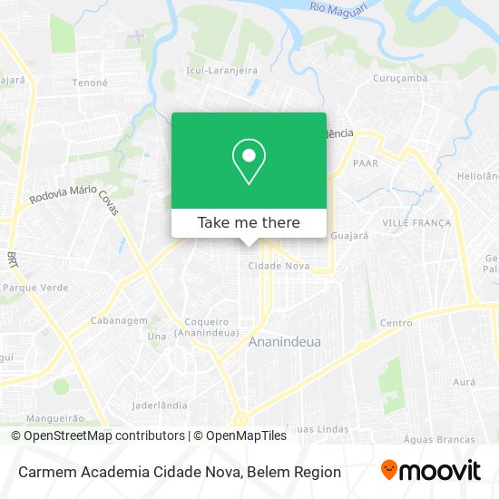 Carmem Academia Cidade Nova map
