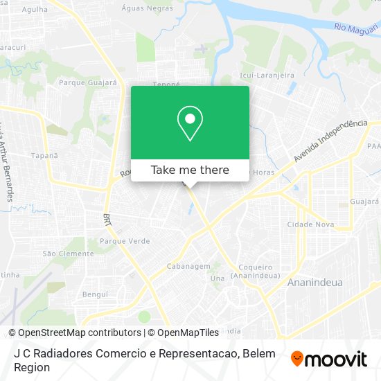 J C Radiadores Comercio e Representacao map