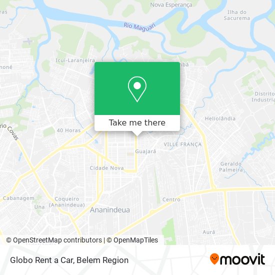 Globo Rent a Car map