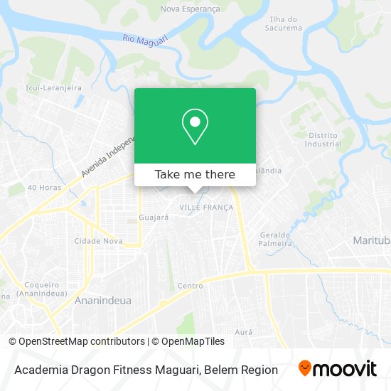 Mapa Academia Dragon Fitness Maguari