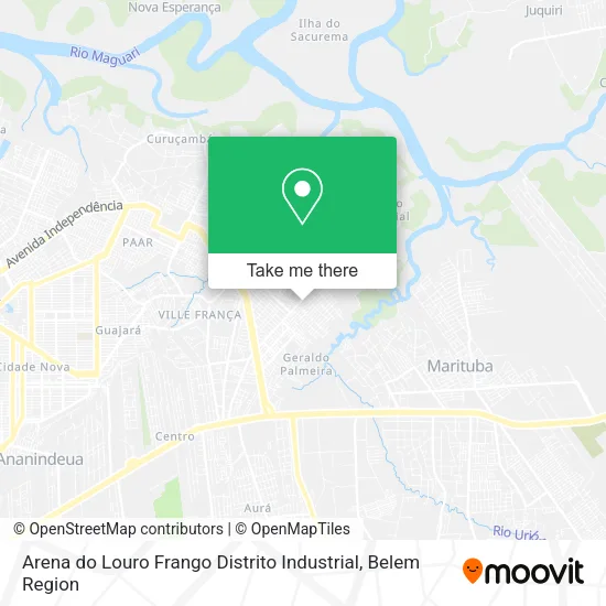 Arena do Louro Frango Distrito Industrial map