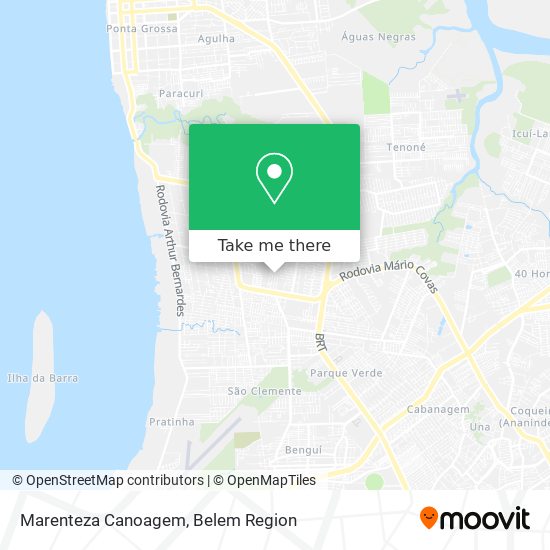 Marenteza Canoagem map