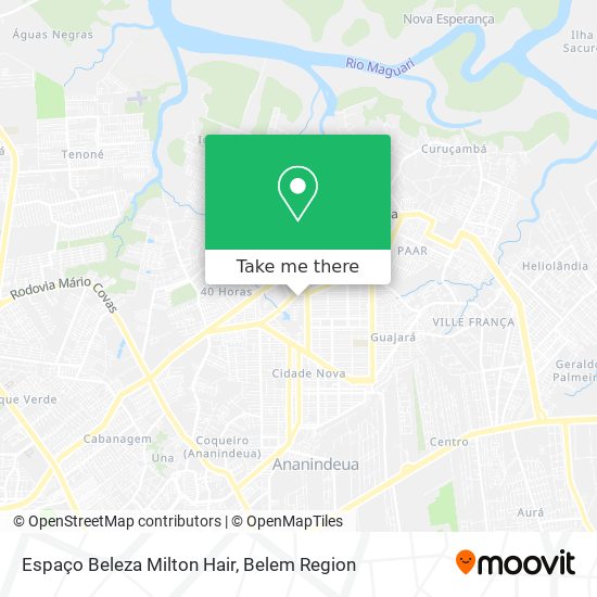 Espaço Beleza Milton Hair map