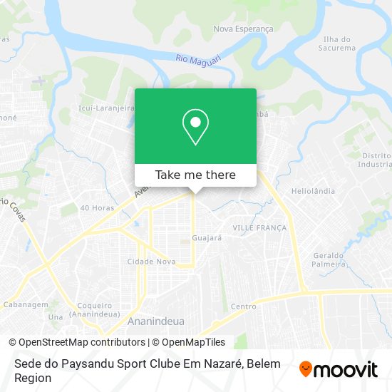 Sede do Paysandu Sport Clube Em Nazaré map