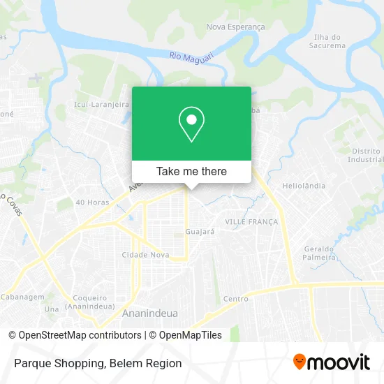 Parque Shopping map