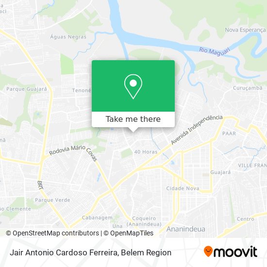 Jair Antonio Cardoso Ferreira map