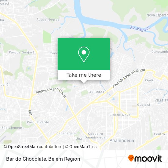 Mapa Bar do Chocolate