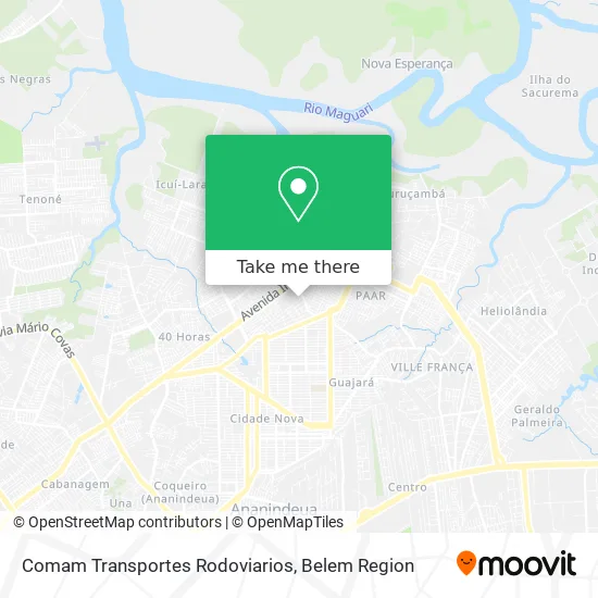 Comam Transportes Rodoviarios map