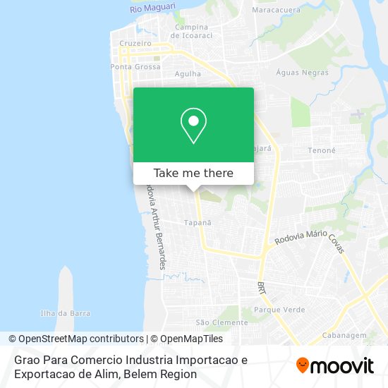 Mapa Grao Para Comercio Industria Importacao e Exportacao de Alim