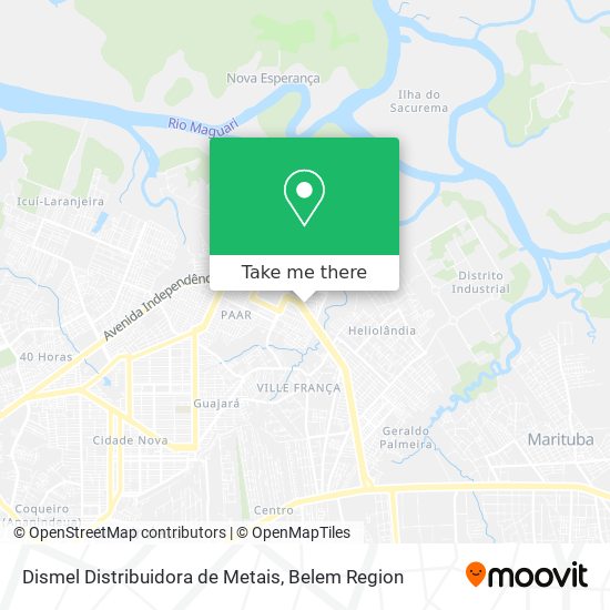 Dismel Distribuidora de Metais map