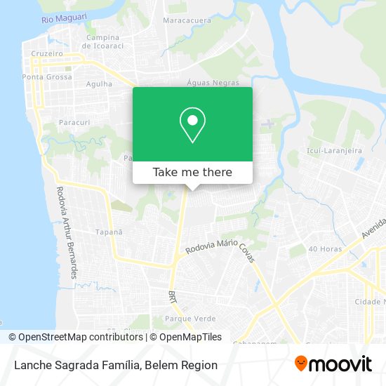 Lanche Sagrada Família map