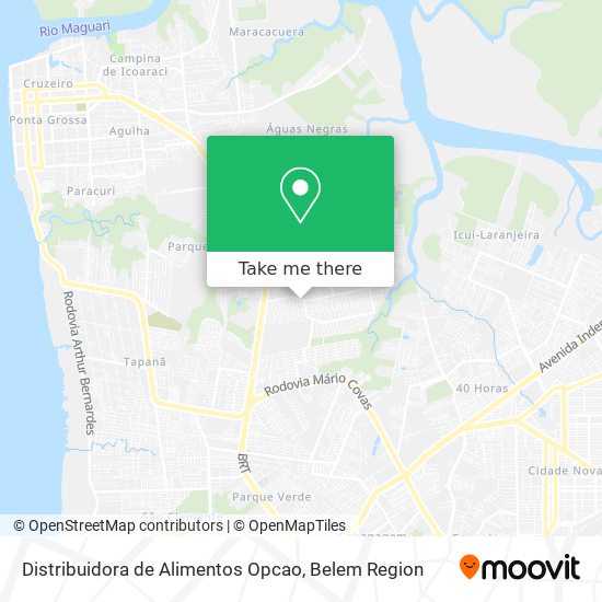 Distribuidora de Alimentos Opcao map