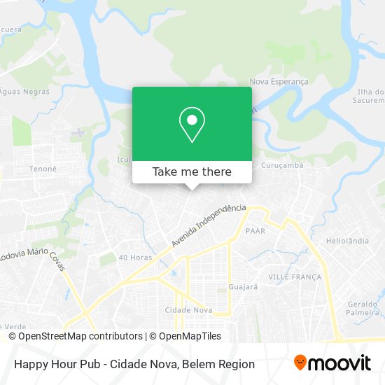 Mapa Happy Hour Pub - Cidade Nova