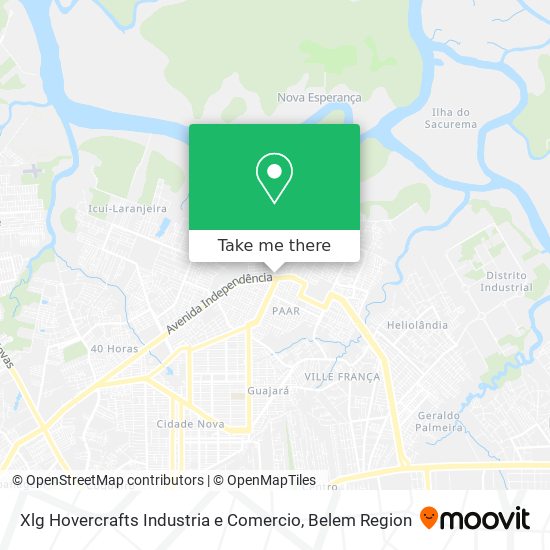 Xlg Hovercrafts Industria e Comercio map