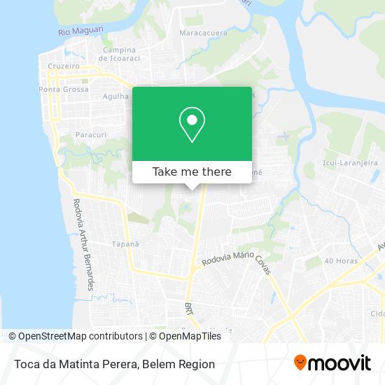 Toca da Matinta Perera map