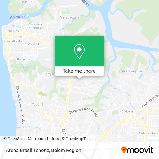 Arena Brasil Tenoné map