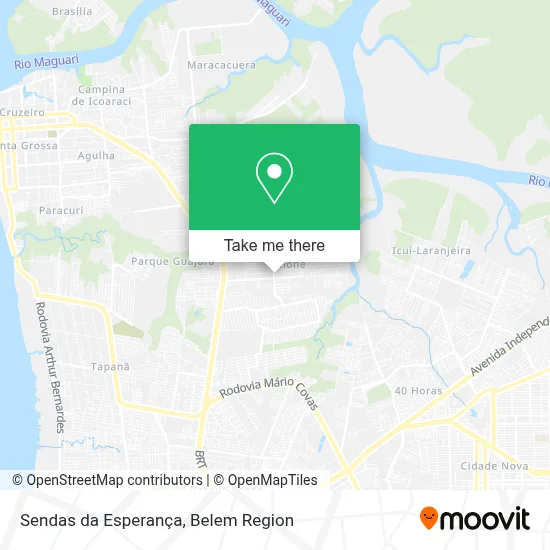 Sendas da Esperança map