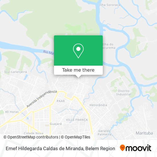 Mapa Emef Hildegarda Caldas de Miranda