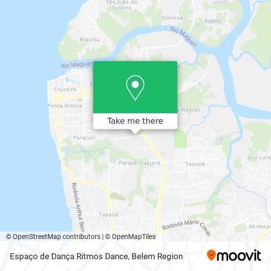 Espaço de Dança Ritmos Dance map