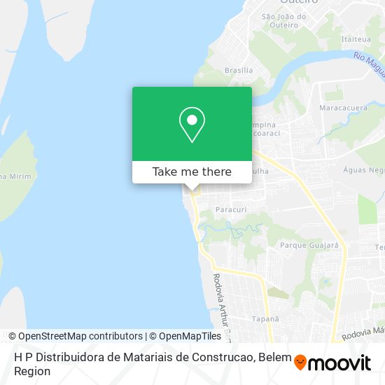 H P Distribuidora de Matariais de Construcao map