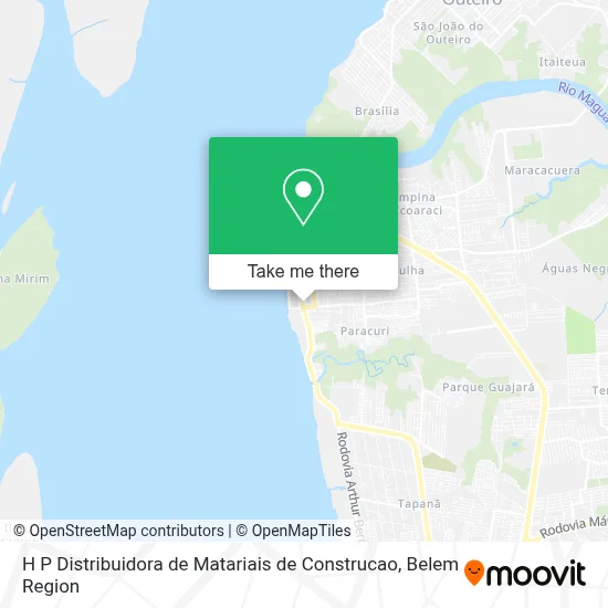 H P Distribuidora de Matariais de Construcao map