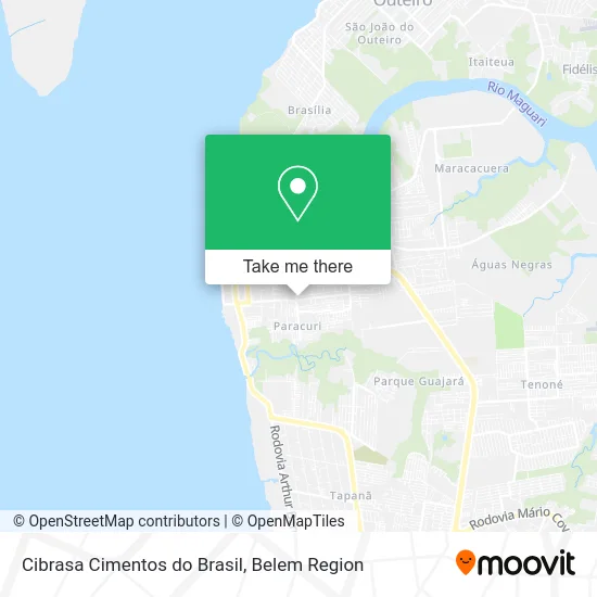 Cibrasa Cimentos do Brasil map