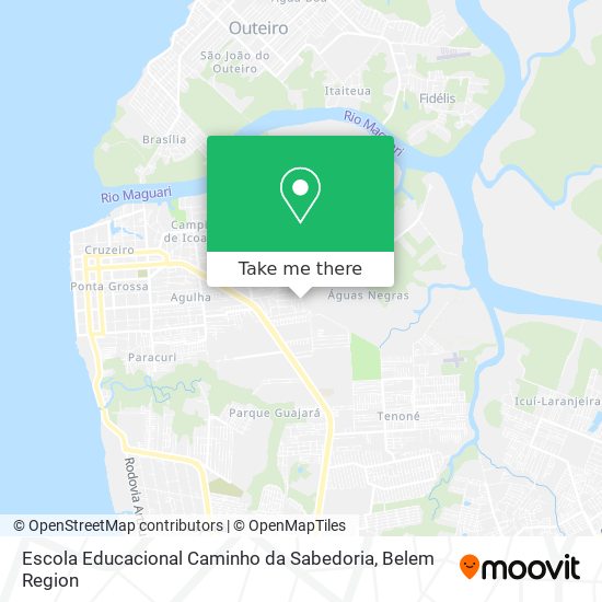 Mapa Escola Educacional Caminho da Sabedoria