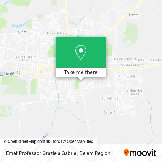 Emef Professor Graziela Gabriel map