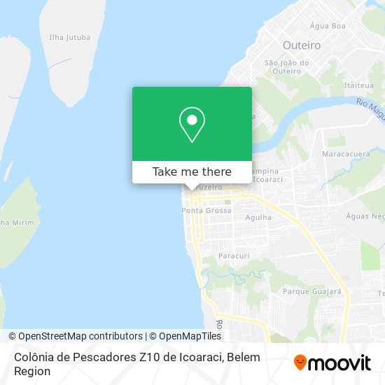 Mapa Colônia de Pescadores Z10 de Icoaraci