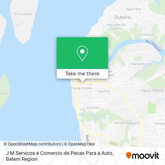 Mapa J M Servicos e Comercio de Pecas Para a Auto