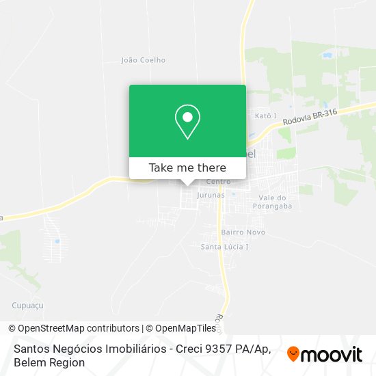 Santos Negócios Imobiliários - Creci 9357 PA / Ap map