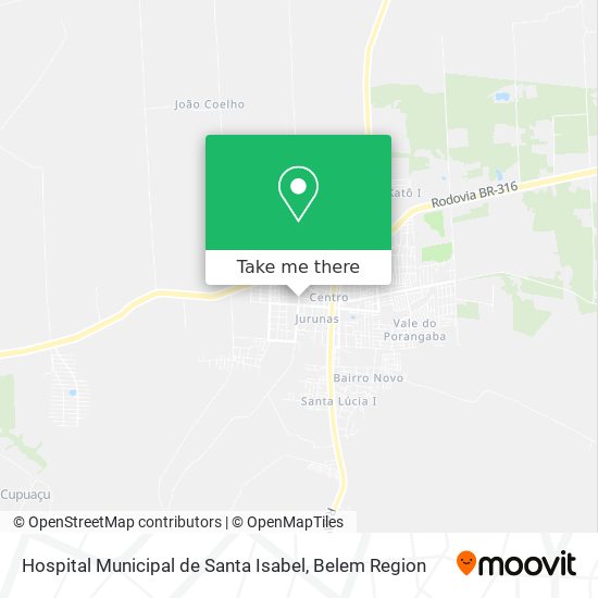 Hospital Municipal de Santa Isabel map