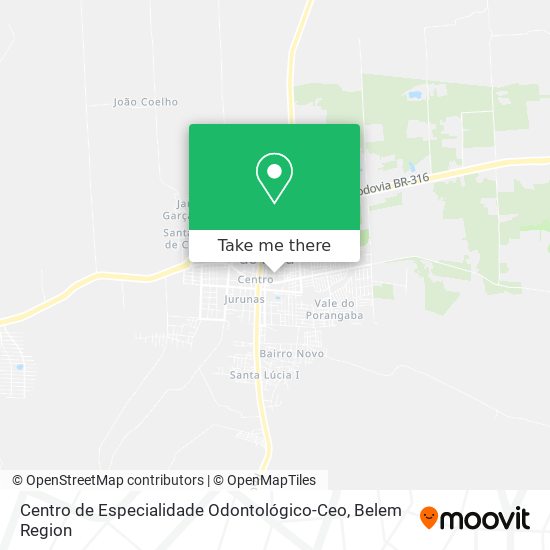 Centro de Especialidade Odontológico-Ceo map